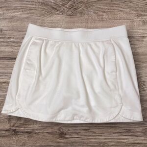 Belyn Key Panel Skort Soft Jersey Chalk White Color Size Large Tennis Pickleball
